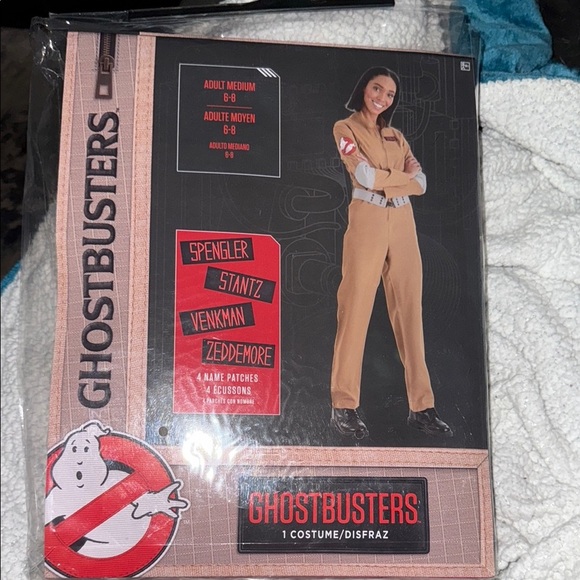 NWT Columbia Pictures Ghostbusters Ladies Costume w/ 4 Name Patches Size 2XL - Picture 1 of 6